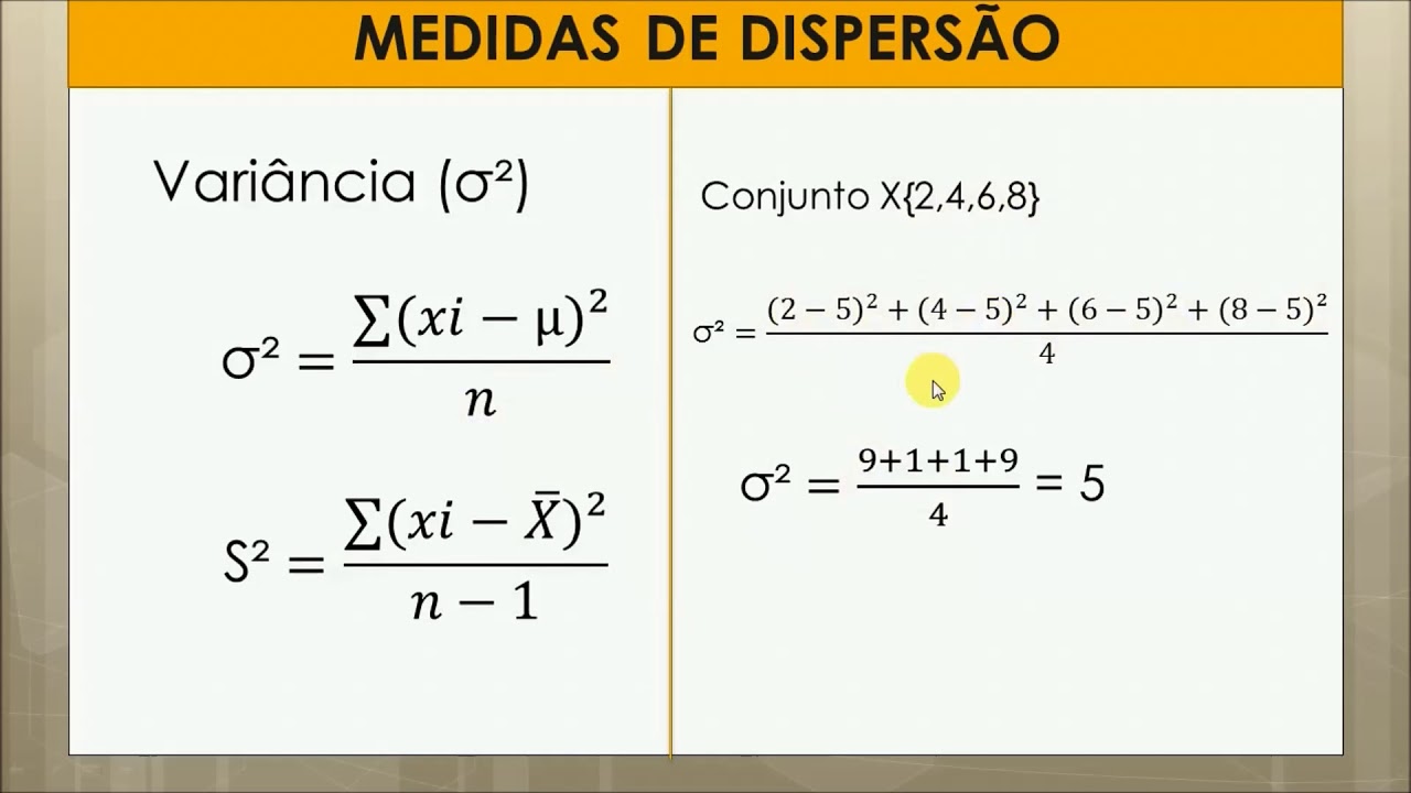 Variância – ESTATÍSTICA #08