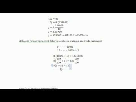 Aula de Matemática – A Herança de U$711 mil.