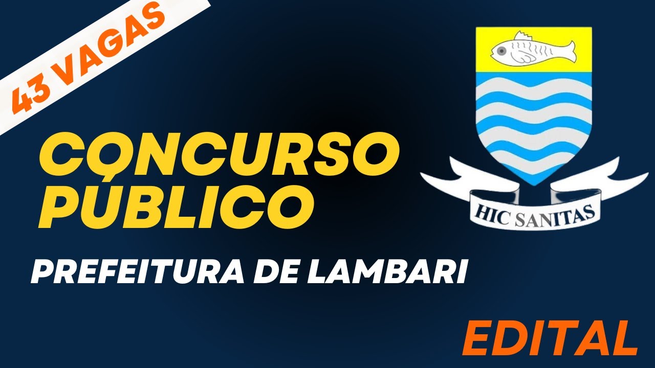 Concurso Prefeitura de Lambari – Edital Concurso Prefeitura de Lambari | Concurso