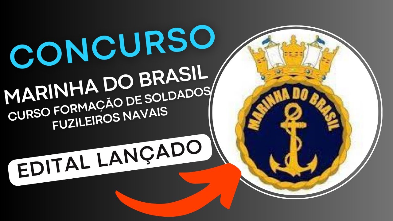 CONCURSO MARINHA DO BRASIL 2024 | Curso Formação de Soldados Fuzileiros Navais | Edital e Apostila