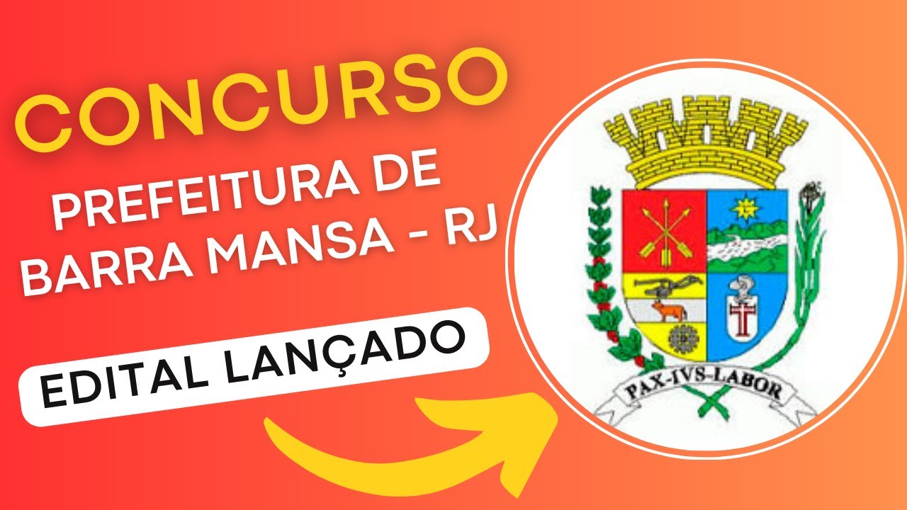 CONCURSO BARRA MANSA RJ 2024 | Guarda Municipal de Barra Mansa | Edital e Apostila