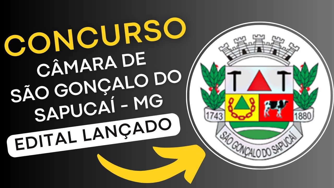 CONCURSO SÃO GONÇALO DO SAPUCAÍ – MG 2024 | Edital e Material de Estudos | Concurso Público