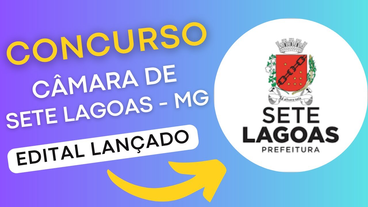 CONCURSO SETE LAGOAS MG | Edital e Material de Estudos