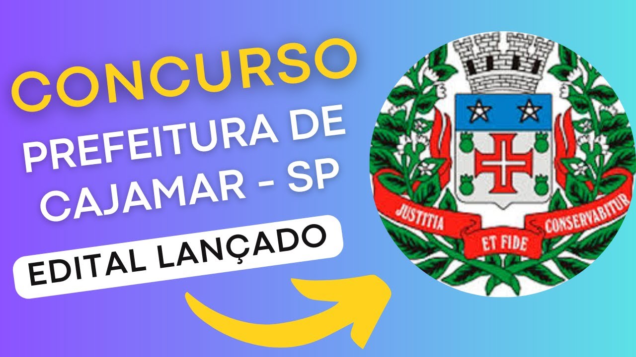 CONCURSO CAJAMAR SP | Edital e Material de Estudos