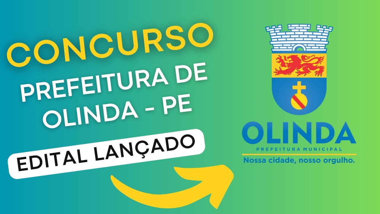 CONCURSO OLINDA PE | Edital e Material de Estudos | Concurso Público